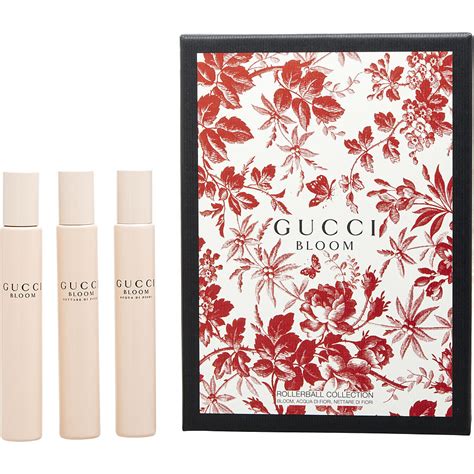 gucci bloom her rollerball trio|Gucci Bloom sample set.